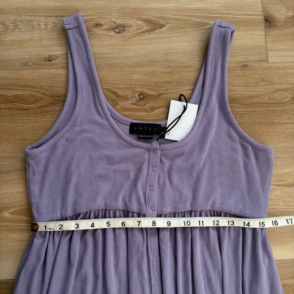 Hatch The Softest Rib Nursing Tank Dress Wisteria 3 (L/10/12) - Picture 4 of 9